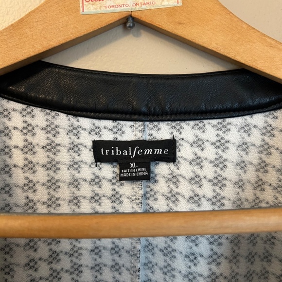 Tribal femme Houndstooth Pattern Dress, Size XL - Picture 2 of 3